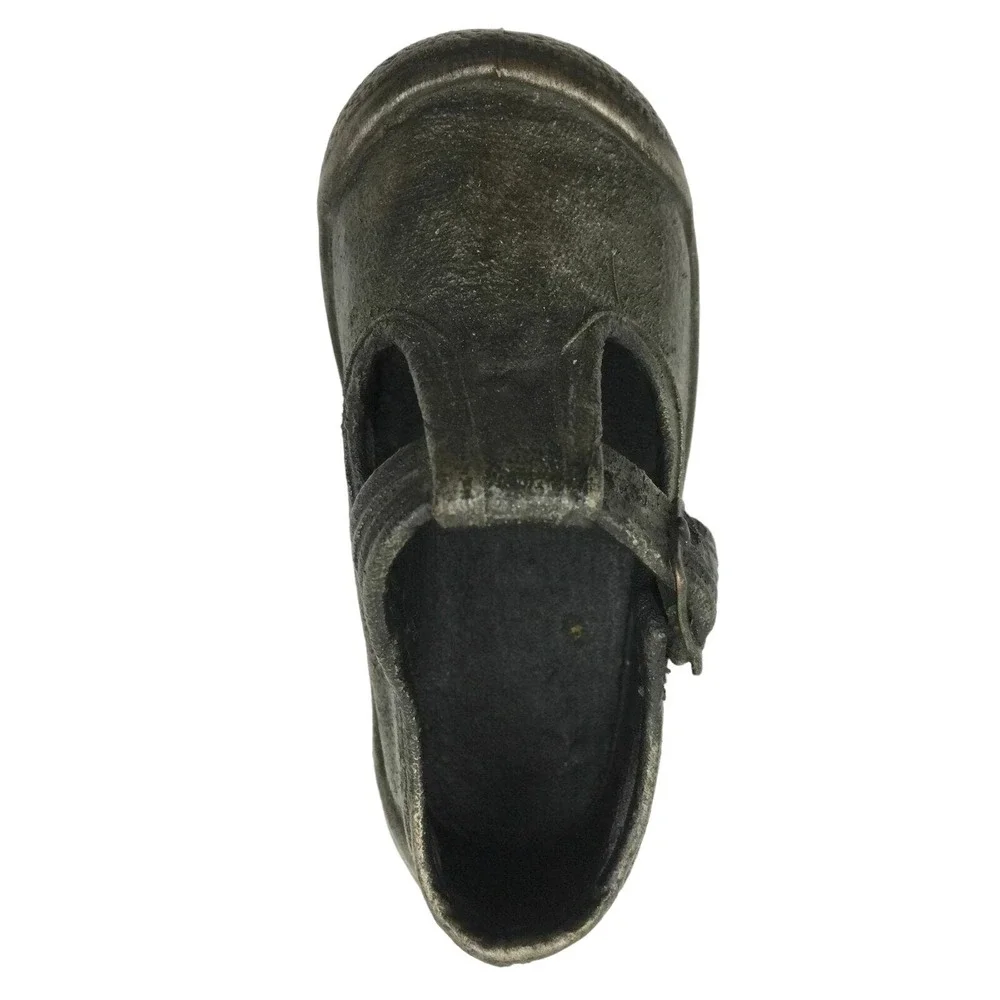 Botanguita Hand Painted Silver Miniature Child's Toddler Baby Shoe Figurine